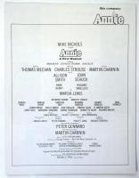Annie A New Musical　プログラム