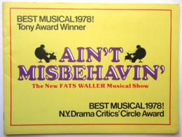 AIN'T MISBEHAVIN' The New FATS WALLER Musical Show　プログラム