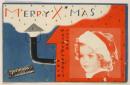 森永ミルクチヨコレート宣伝葉書〈テムプルちゃんお芽出たう）FOX