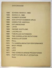 DAN GRAHAM - aka 1966 Schema (March 1966) -