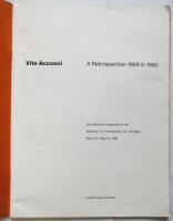 Vito Acconci　A Retrospective: 1969 to 1980　ヴィト・アコンチ回顧展