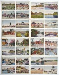 四分割 東京名所絵葉書　8枚