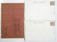 大東亜建設博覧会記念絵葉書　2枚袋付