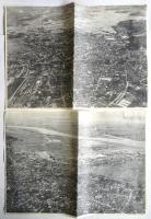 旧佐原市鳥瞰図(航空写真)　4枚袋付