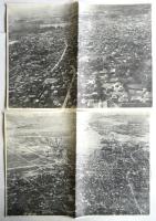 旧佐原市鳥瞰図(航空写真)　4枚袋付