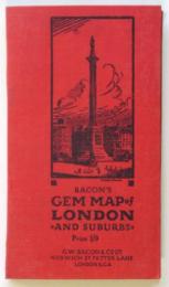 Bacon's Gem Map of London and suburbs