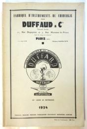 復刻版(仏)Duffaud&Cie社 外科用器具 カタログ 1934