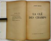 LA CLÉ DES CHAMPS　(仏文）アンドレ・ブルトン 野を開く鍵