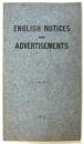 ENGLISH NOTICES AND ADVERTISEMENTS 1912
