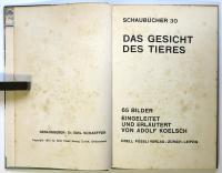 DAS GESICHT DES TIERES（独文写真集・動物の顔）