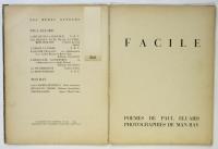 FACIER　P.Eluard/ Man Ray