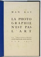 La photographie n'est pas l'art　マン・レイ：写真は芸術に非ず