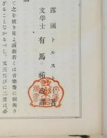 トルストイ 藝術論　帝國百科全書第155編