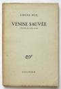 VENIS SAUVÉE　シモーヌ・ヴェイユ「救われたヴェネチア」初版