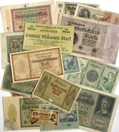 ドイツ古紙幣　1918年～1923年　17枚