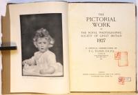 The Pictorial work of the Royal Photographic Society of Great Britain 1927