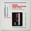 POLISH CONSTRUCTIVISM:1923-1936（展覧会図録）