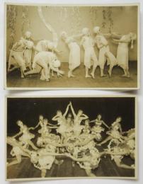 戦前日本レヴュー舞台写真絵葉書　2枚