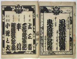 市村座 絵本筋書　明治41年～大正4年　14部