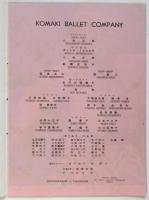 小牧バレエ団写真帖 Photograph Album of Komaki Ballet 1952