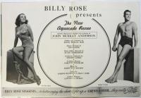 Billy Rose's AQUACADE　New York World's Fair 1940