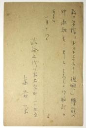 赤岩栄　葉書　昭森社宛