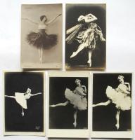 Anna Pavlova アンナ・パヴロワ繪葉書　5枚