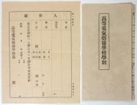 高等電気熔接学校要覧・学則・入学願　3点