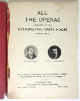 ALL THE OPERAS　Produced at Metropolitan Opera House Season 1909-10