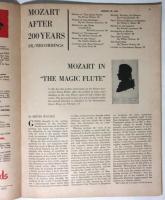 Saturday Review　January 28,1956　Mozart after 200years