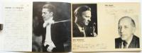 カラヤン指揮 ウィーン・フィルハーモニー交響楽団1956来日演奏会プログラム