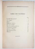 CLUB INTERNATIONAL GENÈVE　Annuaire1922-1923