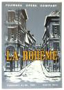 藤原歌劇団公演「ラ・ボエーム」プログラム　チラシ・半券共