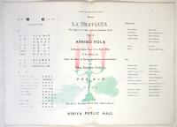 アリゴ・ポーラ特別参加「椿姫 LA TRAVIATA」プログラム　半券共