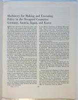 American Policy in Occuied Areas