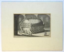 西洋古版画「巨大ワイン樽」