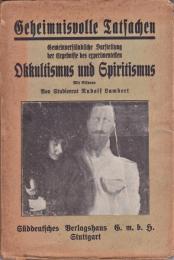 独文・神秘的事実－隠秘学と交霊術－　Geheimnisvolle Taisachen-Okkultismus und Spiritismus