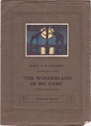 THE WONDERLAND OF BIG GAME 映画「猛獣の王国」プログラム