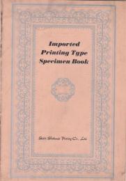 Imported Printing Type Specimen Book