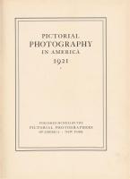 PICTORIAL PHOTOGRAPHY IN AMERICA 1921 
