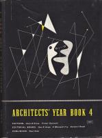ARCHITECTS' YEAR BOOK 　 3-10 　8冊