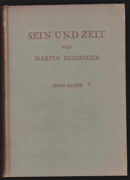 独文「存在と時間」福本書院複刻版 SEIN UND ZEIT von Martin