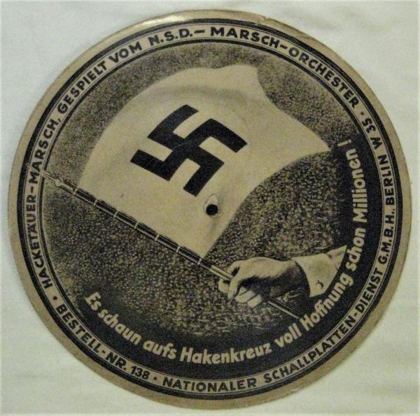 ナチス・ドイツ 紙レコード Gottfried Feder/Hacketauer-Marsch