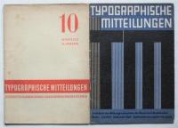 TYPO GRAPHISCHE MITTELUNGEN　Juli.1928/Dez.1928/Juli.1929/Oct.1929　
　4冊