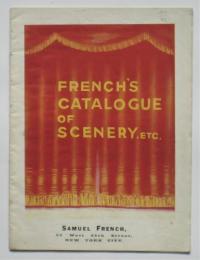 サミュエル・フレンチ社 舞台背景カタログ　FRENCH'S CATALOGUE OF SCENERY,etc　