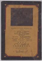 ブリキ製 備忘帖　1932年カレンダー