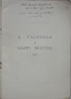 A CALENDER of HAPPY MONTHS 1934