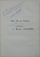 Une Vie de Clown -souvenirs de Rolph Zavatta- ロルフ・ザヴァッタ献呈署名入