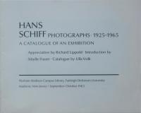 Hans Schiff:Photographs 1925-1965 (回顧展図録）