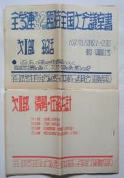 全学連第32回臨時全国大会議案書　第Ⅰ部 総括/第Ⅱ部 情勢・任務方針